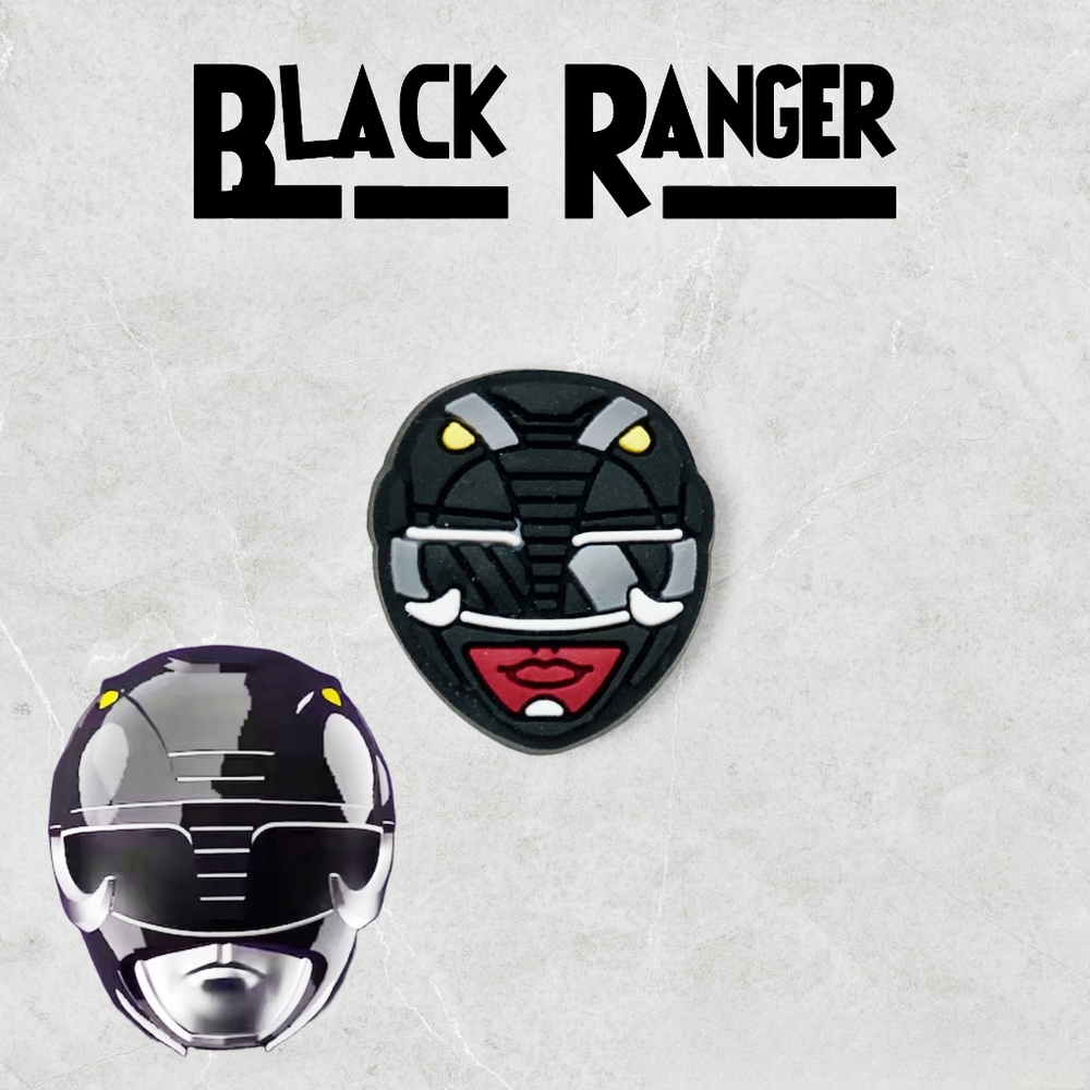 BOGO!! BUNDLE For Discount!!!  Power Ranger Croc Charm Black Helmet